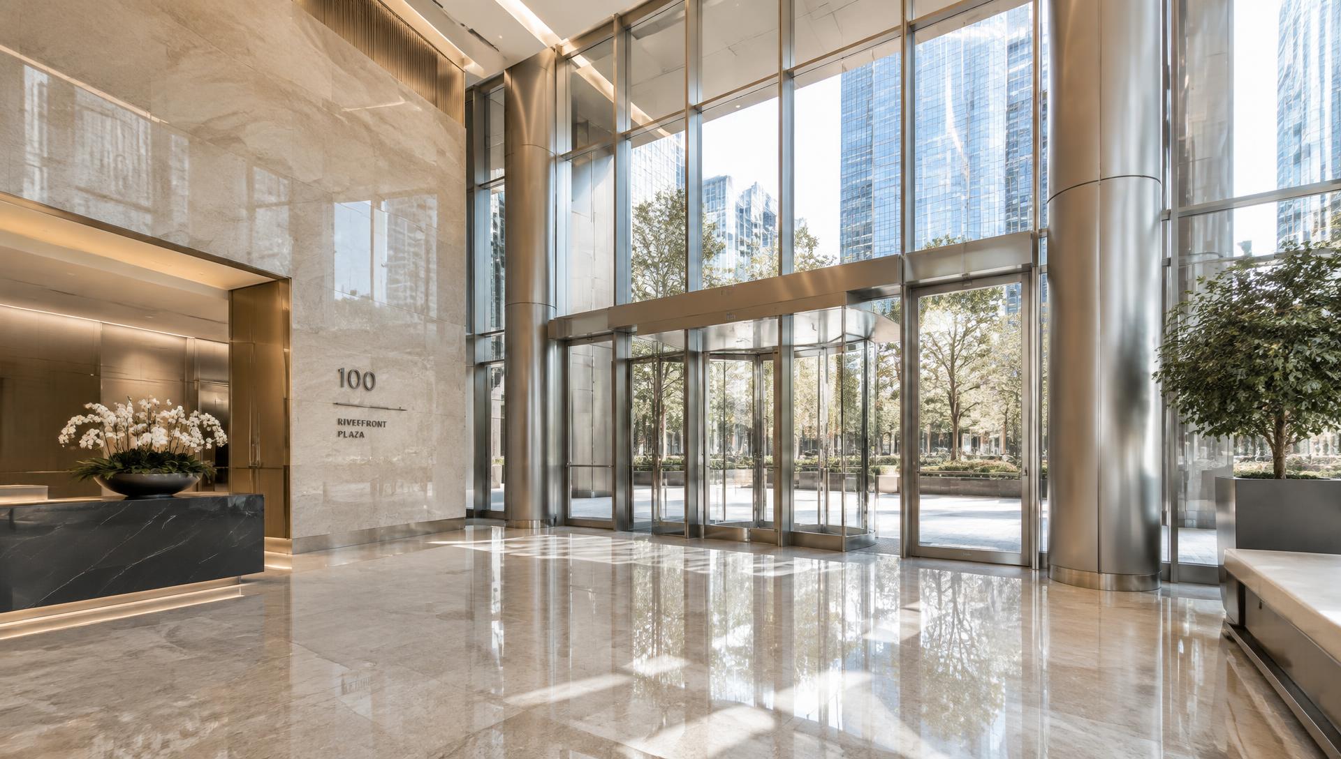Executive Lobby Glass Enclosure